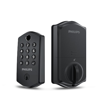 Philips Electronic Deadbolt Door Lock with Multiple Access Methods Including Fingerprint Reader