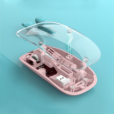 SaharaCase Glacier Wireless Ergonomic Laser Mouse, Pink (KB60)