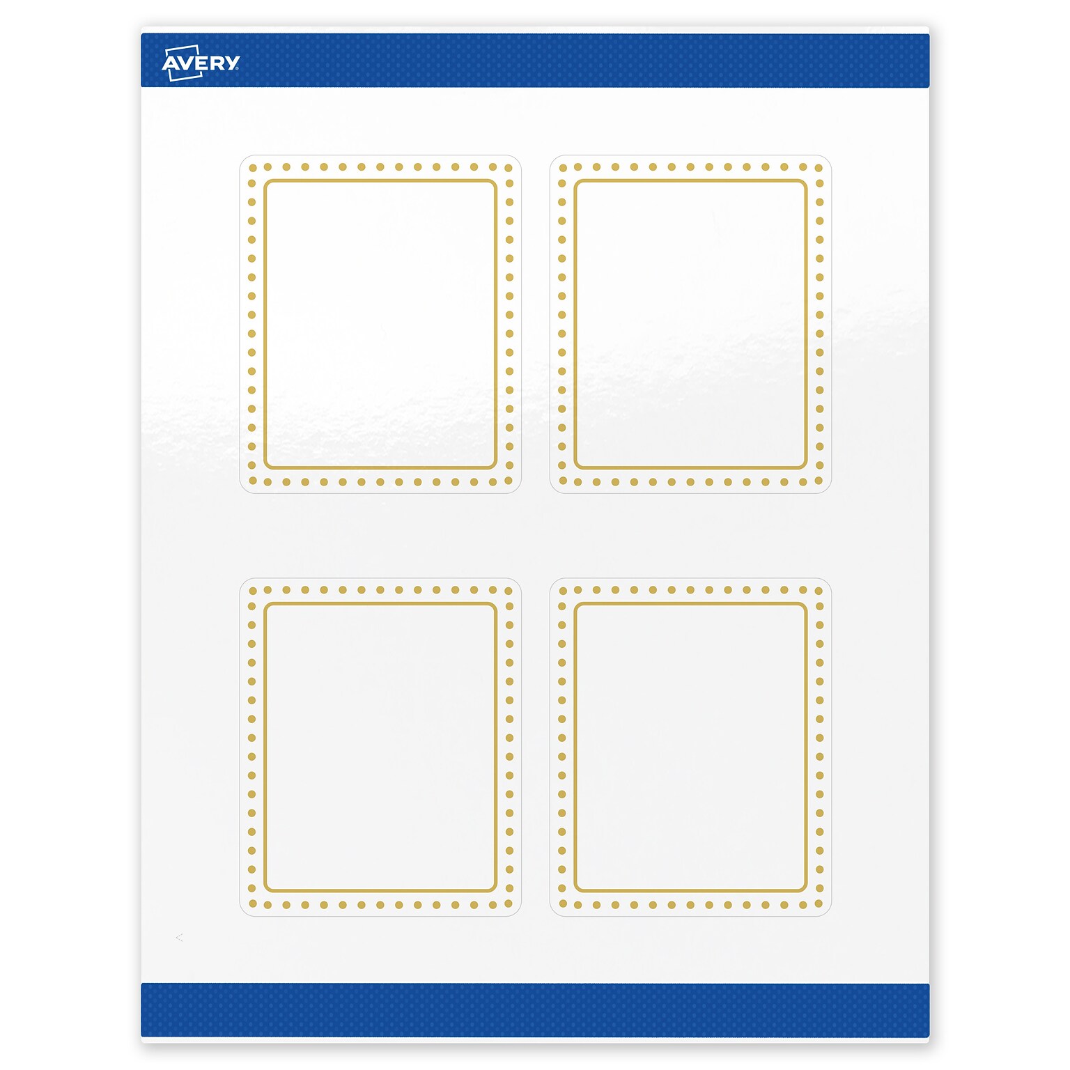 Avery Laser/Inkjet Rectangle Multipurpose Labels, 4 x 3-1/3, White, 40/Pack (S00-DHW)