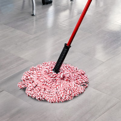 Libman Big Tornado Twist Mop Head, #20, White/Red, 6/Carton (00989)