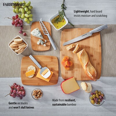Farberware Classic Bamboo Cutting Board Set, 3 Pieces (5070344)