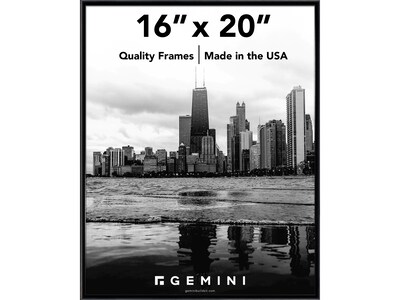 Gemini 16 x 20 Metal Picture Frame, Matte Black (GOEM-5-21)