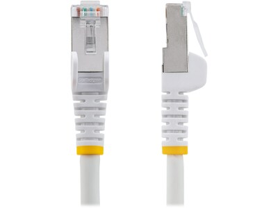 StarTech 10 CAT-6a Ethernet Cable, 27AWG, White (NLWH-10F-CAT6A-PATCH)