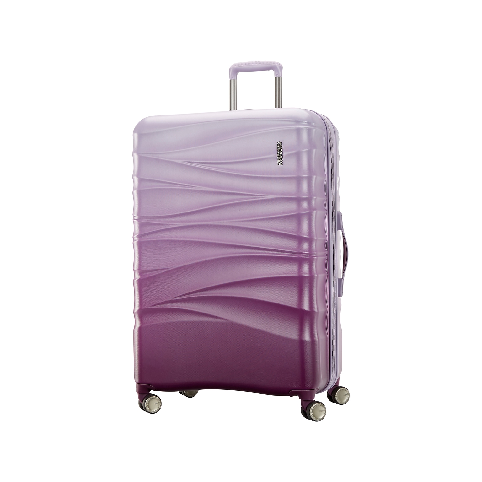 American Tourister Cascade 31 Hardside Suitcase, 4-Wheeled Spinner, Purple Haze (143314-4321)