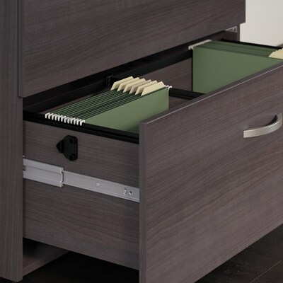 Bush Business Furniture Studio C Lateral File Cabinet, Storm Gray (SCF136SGSU)
