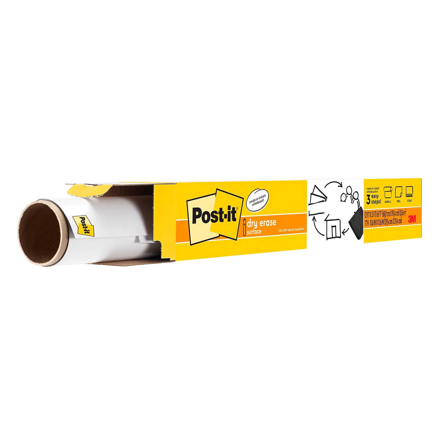 Post-it Super Sticky Dry Erase Surface, 2 x 3 (DEF3X2)