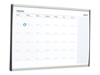 Quartet Arc Magnetic Painted Steel Calendar Whiteboard, Aluminum Frame, 2.5 x 1.5 (ARCCP3018)