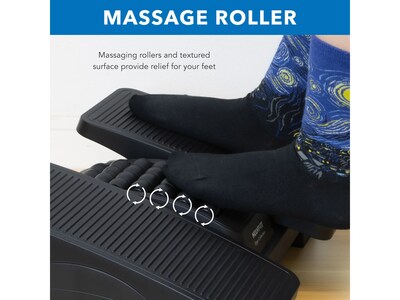 Mount-It! Dual Pedal Ergonomic Footrest, Black (MI-7811)