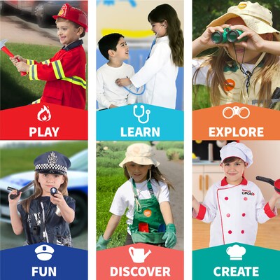 Bintiva Dress Up/Drama Play Deluxe Trunk, 31 Pieces/Set (BNVBT034)