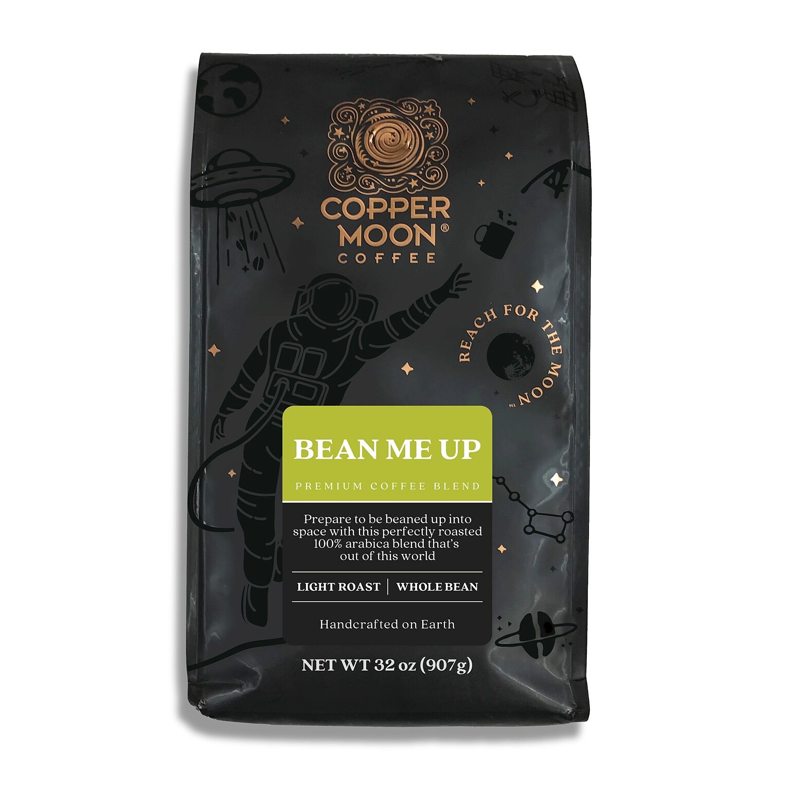 Copper Moon Bean Me Up Beans Coffee, Light Roast, 32 oz. (260122 - BAG)