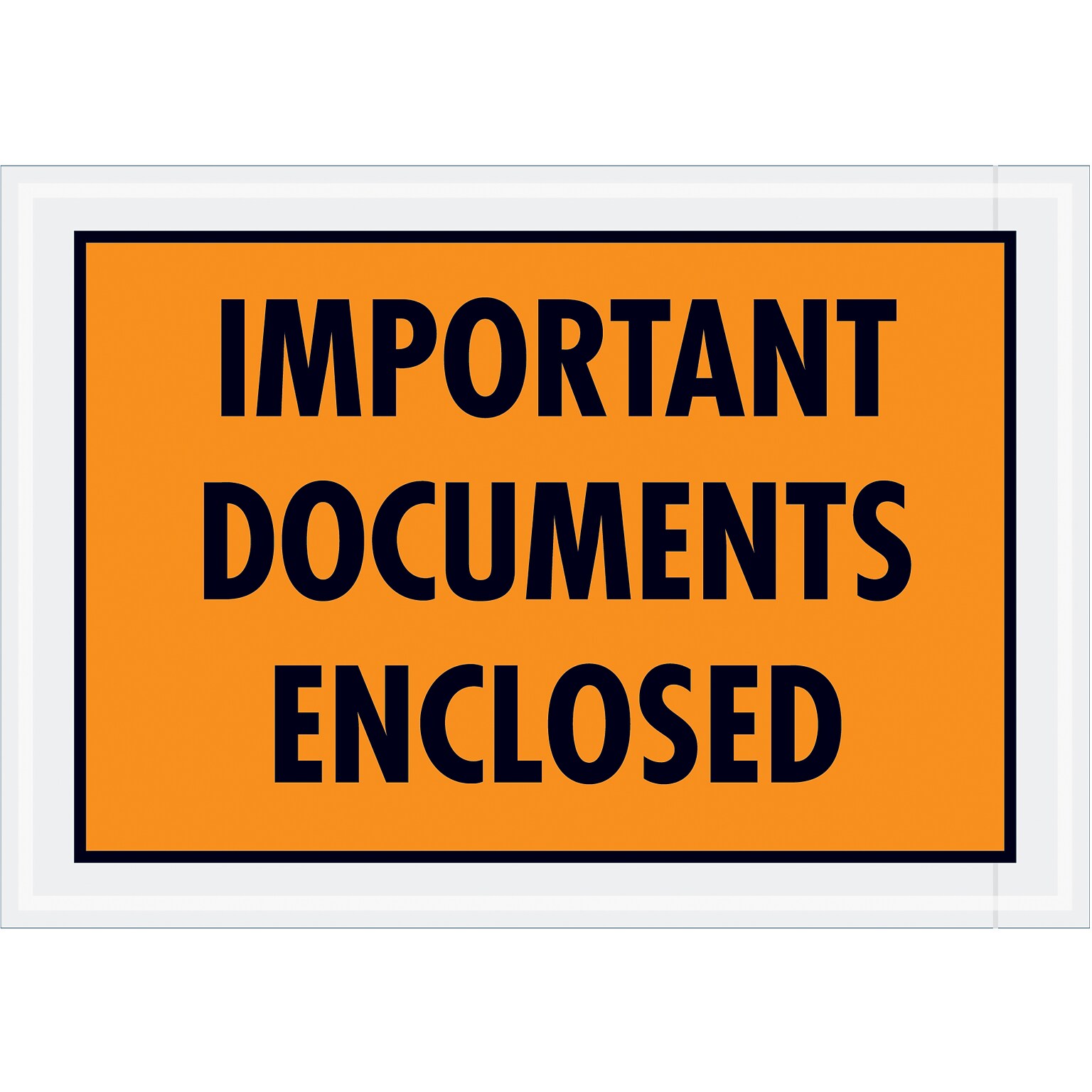 Important Document EnclosedPacking List Envelope, 7.5 x 5.25, Orange, 1000/Carton (PL421)