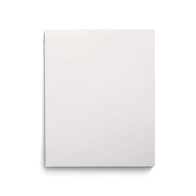 Staples Smooth 2-Pocket Paper Folder with Fasteners, White, 25/Box (50778/27545-CC)