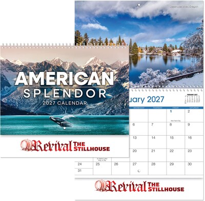 Custom Coronado American Splendor Wall Cal Spiral