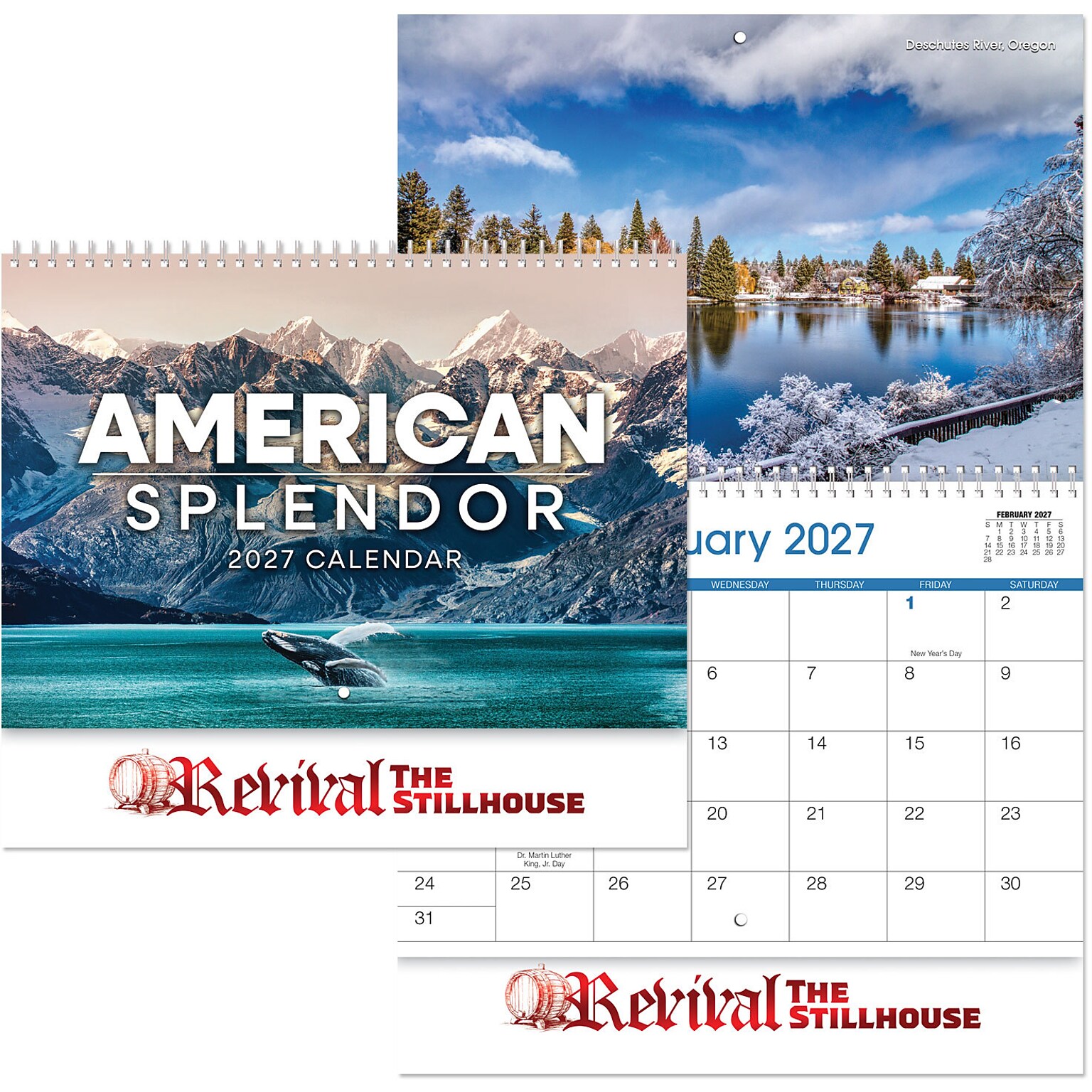 Custom Coronado American Splendor Wall Cal Spiral
