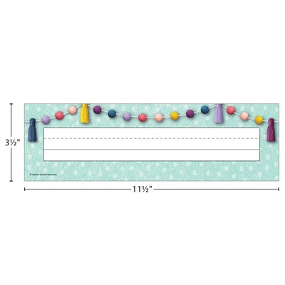 Teacher Created Resources® Oh Happy Day Nameplates, 3.5" x 11.5", 36 Per Pack, 6 Packs (TCR9058-6)