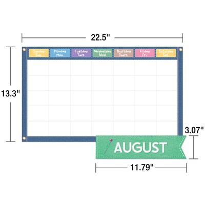 Carson Dellosa Crafty and Cool Calendar Bulletin Board Set, 145 Pieces/Set (110596)
