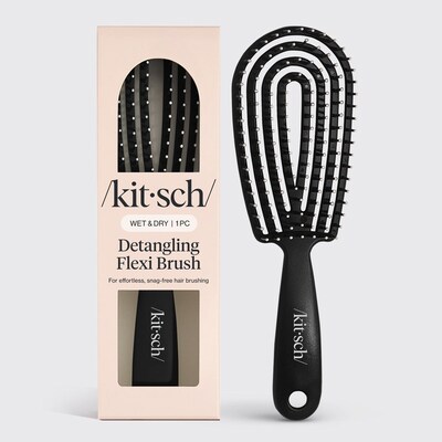 Kitsch Detangling Flexi Brush - Black