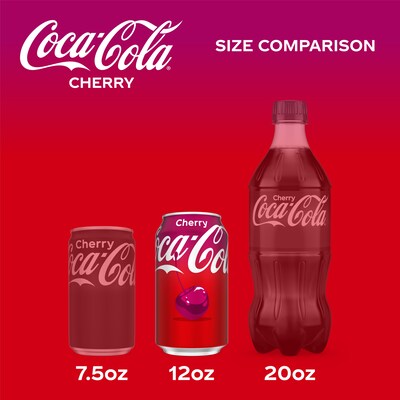 Coca-Cola Cherry Fridge Pack Cans, 12 oz., 12 Cans/Pack (49000031034)
