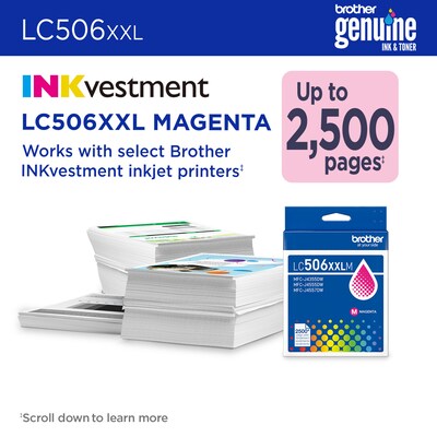 Brother LC506XXL Magenta Super High Yield Ink Cartridge (LC506XXLMS)