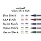 uni-ball Vision Elite Rollerball Pens, Bold Point, Blue-Black Ink, 12/Pack (61232)