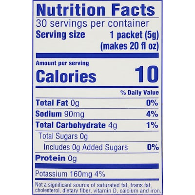 Crystal Light On The Go Natural Lemonade Drink Mix, 0.17 oz., 30/Box (00796)