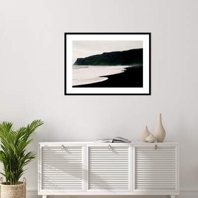Amanti Art Iceland Beach 2 by Lynann Colligan Wood Framed Wall Art Print, 41" x 30" (A42677302609)