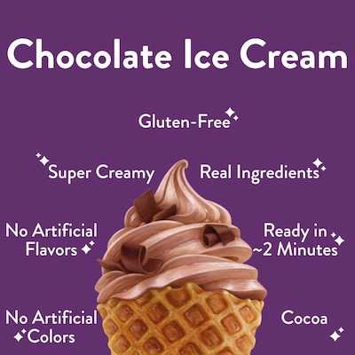 ColdSnap Premium Chocolate Ice Cream Mix, Single Serve Pods, 12 Pods/Pack, COLDSNAP MACHINE REQUIRED (600039)