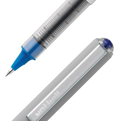 Uni Vision Rollerball Pen,Fine Point, Blue Ink, Dozen (60134)