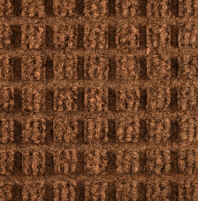 M + A Matting WaterHog Squares Classic Commercial Wiper/Scraper Entrance Floor Mat, 6 x 12, Dark B