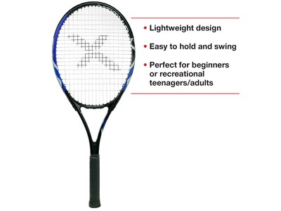 Xcello Sports 2-Player Aluminum Tennis Racket Set, Multicolor (XS-T-RS-27)