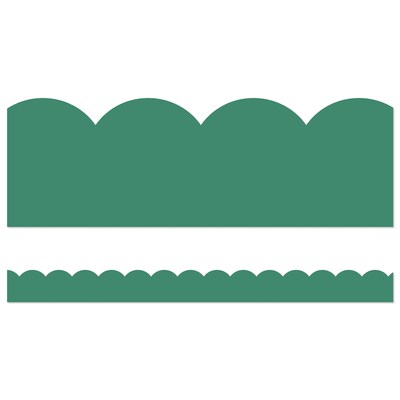 Carson Dellosa Education Grow Together Scalloped Borders, 3x 3, Jade Green, 6/Bundle (CD-108489-6)