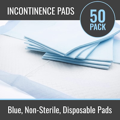 DMI Ultra Absorbent Disposable Incontinence Pads, 36"L x 36"W, 50/Carton (560-7097-1900)