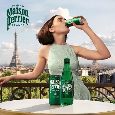Perrier Sparkling Mineral Water, 11.15 oz., 8 Cans/Pack (NES35794)