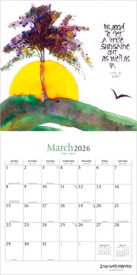 2026 Brush Dance Live with Intention 12" x 12" Monthly Wall Calendar (9798330707225)