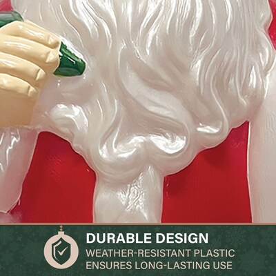 Fraser Hill Farm 33" Santa Holding List Christmas Blow Mold (FFBM-1SNT-RED)