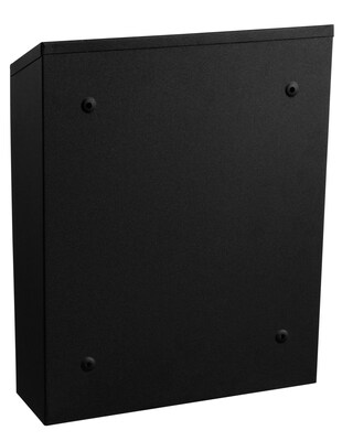 Alpine Industries Stainless Steel Outdoor Cigarette Receptacle, 1 Gallon, Black (490-01-BLK)