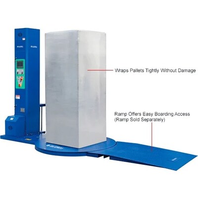 Global Industrial Semi-Automatic Stretch Wrap Machine For 20"W Rolls (412409)