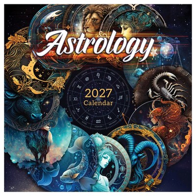 2027 TF Publishing Astrology 12 x 12 Monthly Wall Calendar, Multicolored (27-1132)