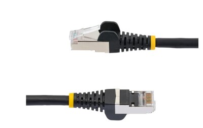 StarTech Low Smoke Zero Halogen 10' RJ45 to RJ45 Networking Cable, Male to Male, Black (NLBK-10F-CAT6A-PATCH)