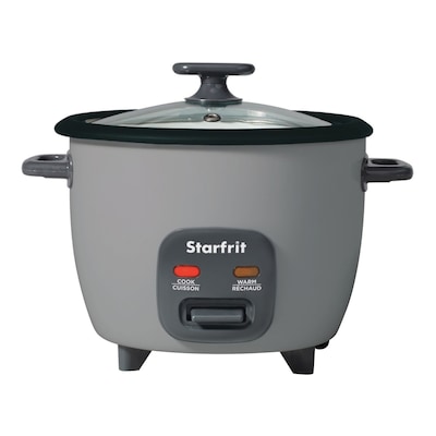 Starfrit SRFT024739 10-Cup Electric Rice Cooker with Ceramic Pot, Gray (SRFT024739)