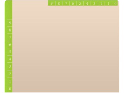 Medical Arts Press Standard Reinforced File Folder, Straight Cut, Letter Size, Manila/Light Green, 50/Box (50693LG)