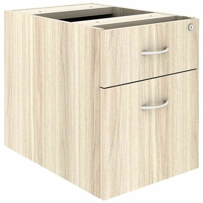 Lorell Essentials Fixed Hanging File Pedestal, Letter/Legal Size, Modern Elm (LLR66330)