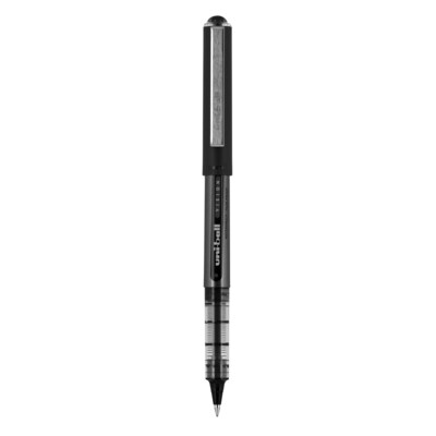 uniball Vision Rollerball Pens, Micro Point, 0.5mm, Black Ink (60106)