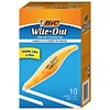 BIC Wite-Out Exact Liner Correction Tape, White, 10/Pack (WOELP10)
