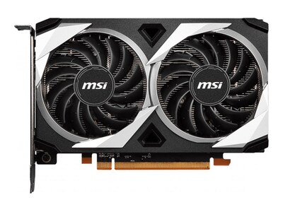 MSI MECH 2X 4G OC Radeon RX 6500 XT PCI Express 4.0 4GB GDDR6 Gaming Graphics Card, Black/Silver (R6