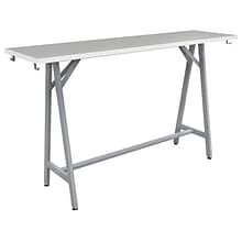 Safco Spark Teaming Table, 20 x 72, Fashion Gray (SPK7220SLFNGY)