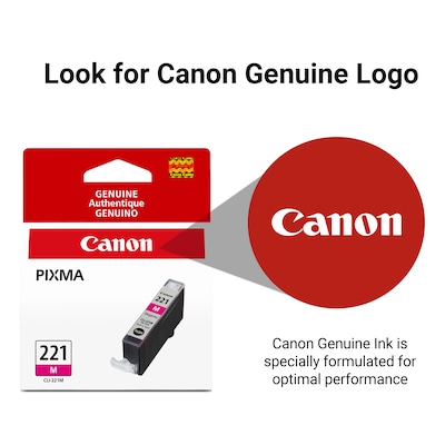 Canon 221 Magenta Standard Yield Ink Cartridge   (2948B001)