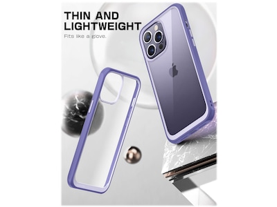 SupCase Unicorn Beetle Deep Purple Slim Case for iPhone 14 Pro Max (SUP-iPhone2022Pro-6.7-UBStyle-Mauve)