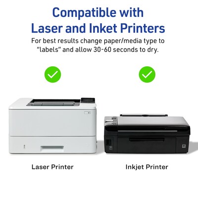 Avery Laser/Inkjet Address Labels, 1-1/3" x 4", Matte Clear, 140 Labels/Pack (8124)