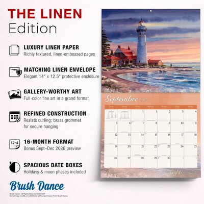 2027 BrownTrout Light the Way Home 14" x 12" Monthly Wall Calendar, Assorted Colors (9798330716036)
